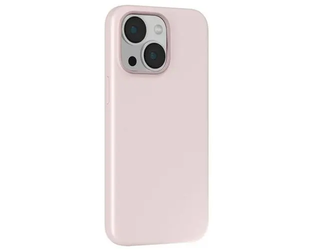 Husa Devia Silicon Nature Series compatibila cu iPhone 15, Roz