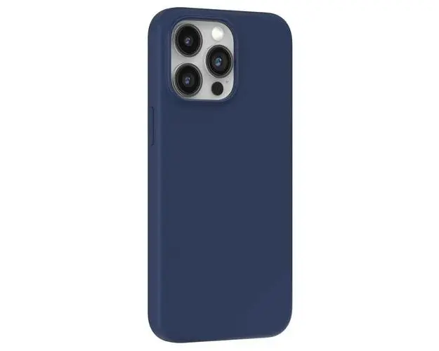 Husa Devia Silicon Nature Series compatibila cu iPhone 15 Pro Max, Albastru