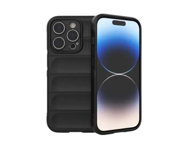 Husa Lemontti Magic Shield compatibila cu iPhone 14 Pro, Negru