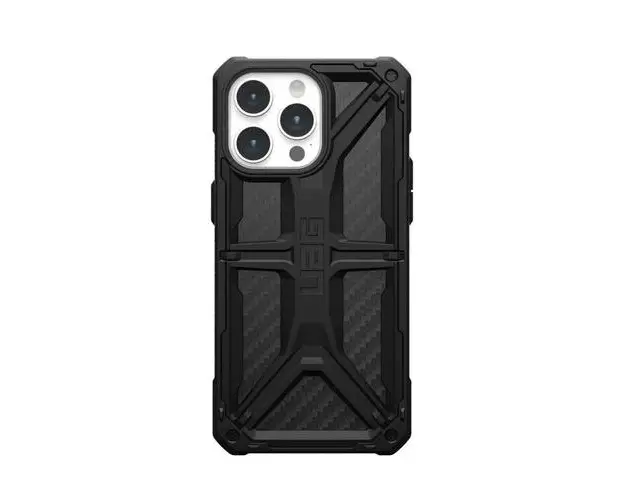 Husa de protectie UAG Monarch Series pentru iPhone 15 Pro Max, Carbon Fiber