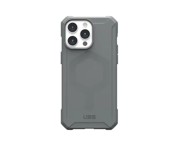 Husa de protectie UAG Essential Armor Magsafe pentru iPhone 15 Pro Max, Argintiu