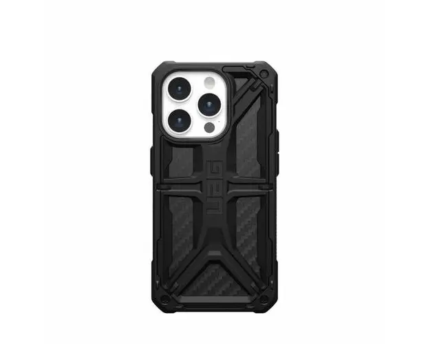 Husa de protectie UAG Monarch Series pentru iPhone 15 Pro, Carbon Fiber