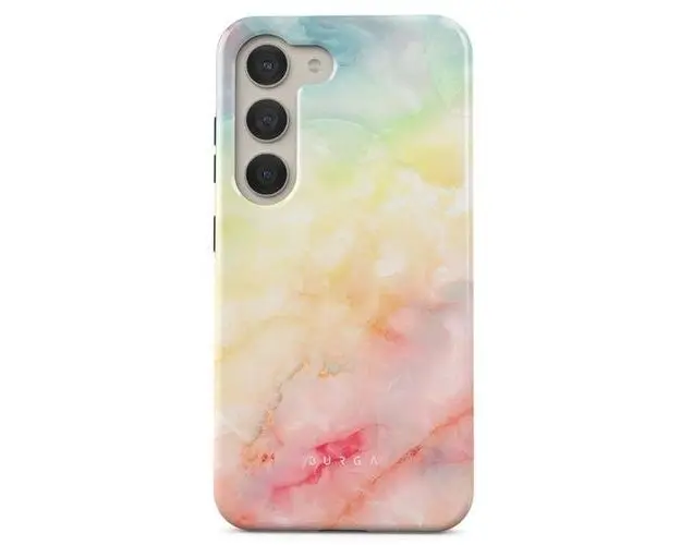 Husa Burga Dual Layer New Flame Rainbow pentru Samsung Galaxy S23 Plus