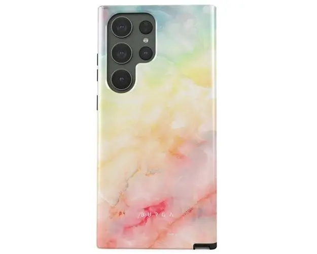 Husa Burga Dual Layer New Flame Rainbow compatibila cu Samsung Galaxy S23 Ultra
