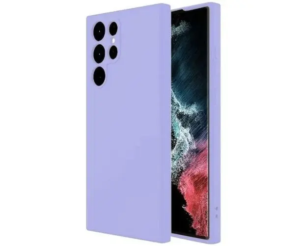 Husa de protectie Lemontti Silicon Soft Slim pentru Samsung Galaxy S23 Ultra, Lila