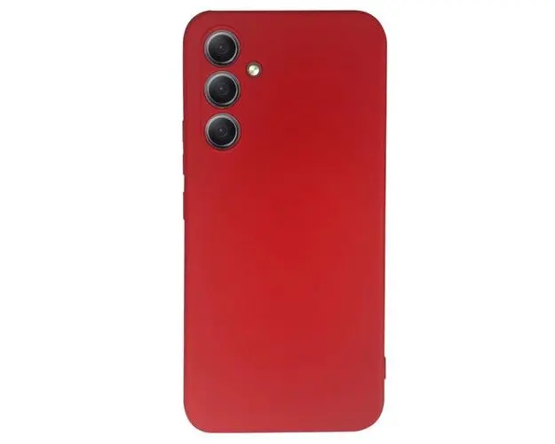 Husa de protectie Lemontti Silicon Soft Slim pentru Samsung Galaxy A54 5G, Rosu