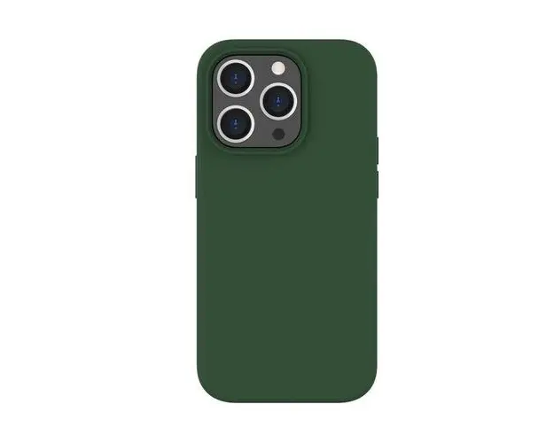 Husa de protectie Lemontti Liquid Silicon MagCharge pentru iPhone 14 Pro Max, Verde