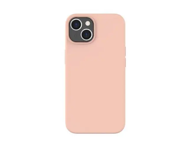 Husa de protectie Lemontti Liquid Silicon MagCharge pentru iPhone 14, Coral