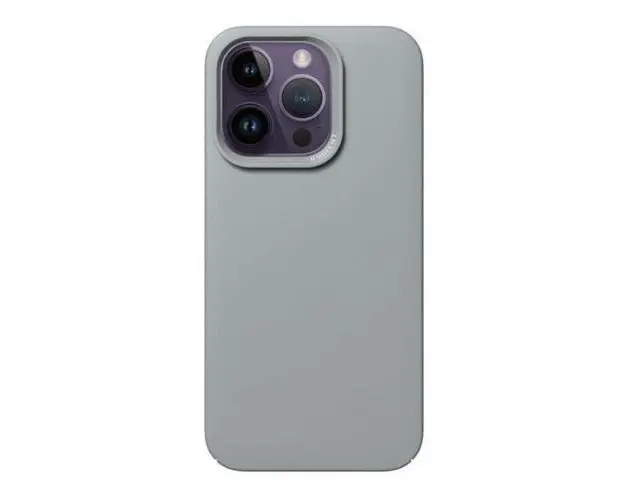 Husa Nudient Thin compatibila cu iPhone 14 Pro, MagSafe, Gri