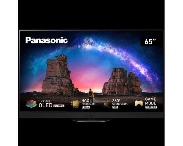 Televizor OLED Panasonic 165 cm (65inch) TX-65MZ2000E, Ultra HD 4K, Smart TV, WiFi, CI+, Clasa G (Model 2023)
