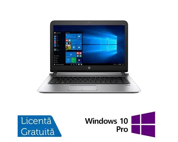 Laptop Refurbished HP ProBook 440 G3, Intel Core i3-6100U 2.30GHz, 8GB DDR3, 256GB SSD, 14 Inch Full HD, Webcam + Windows 10 Pro