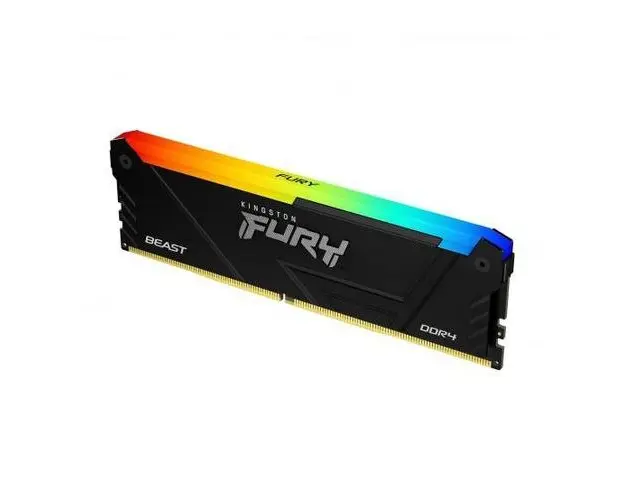 Memorie Kingston 8GB, 3600MT/s, DDR4, CL17, DIMM, FURY Beast RGB