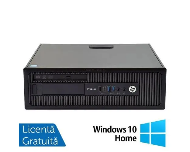 Calculator Sistem PC Refurbished HP ProDesk 600 G1 SFF, Intel Core i5-4570 3.20GHz, 8GB DDR3, 500GB HDD, DVD-ROM + Windows 10 Home