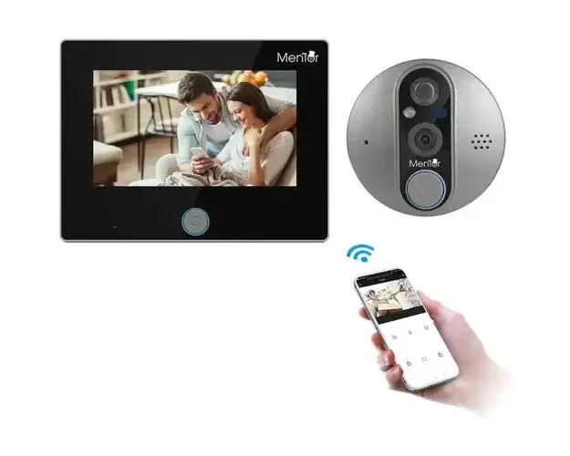 Vizor Sonerie Video Smart Mentor SYKT012 WiFi cu Monitor, camera IP, senzor de miscare, night vizion