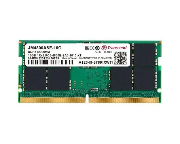 Memorie Transcend JM4800ASE-16G, 16GB, DDR5, 4800MHz