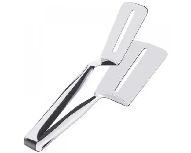 Spatula multifunctionala tip cleste, Studio Casa, Otel Inoxidabil, 24 cm, Pentru friptura, alimente, paine, carne, gratar