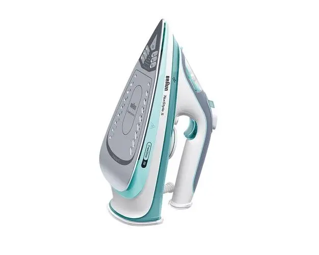 Fier de calcat Braun TexStyle 5 SI5017GR, 2700 W, abur variabil 50g/min, jet de abur 190g/min, rezervor 270 ml, tehnologie FreeGlide 3D, talpa Super Ceramic (Alb/Verde)
