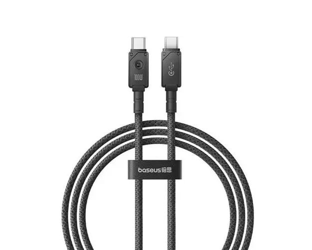 Cablu Baseus Unbreakable Series, Incarcare rapida, USB-C la USB-C, 100W, 2m (Negru)