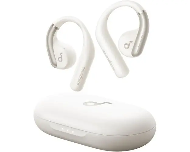 Casti de alergare True Wireless Anker SoundCore AeroFit, Waterproof IPX7, Autonomie 42H, Bluetooth 5.3 (Alb)