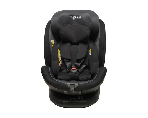 Scaun auto U-grow, i-Size, rotativ 360, Isofix, 0-36 kg, 40-150 cm (Negru)