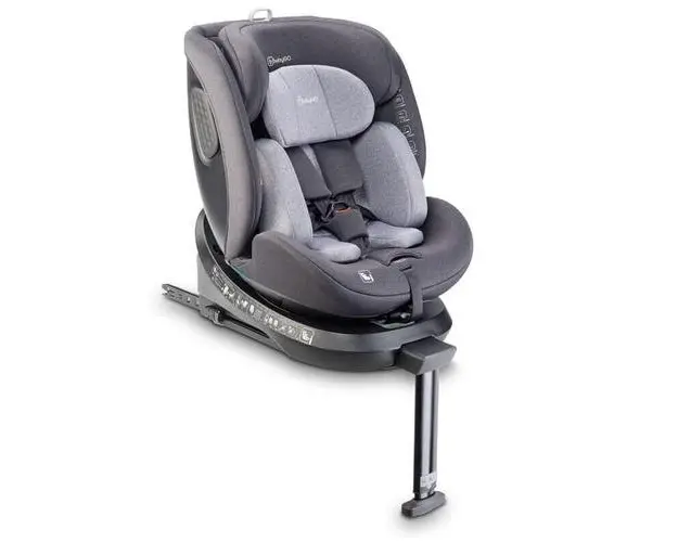 Scaun auto rotativ cu isofix BabyGo MOVE360 Grey, 40-150 cm