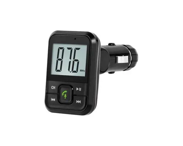 Transmitator auto Peiying, Bluetooth, USB, 7m, 12-24V (Negru)