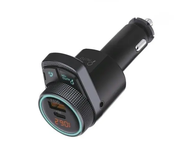 Transmitator FM auto, Peiying, ABS, Bluetooth, 12-24V, Negru