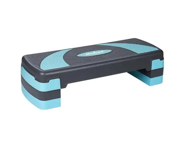 Stepper Aerobic Rebel Active, 3 Nivele (Gri/Albastru)