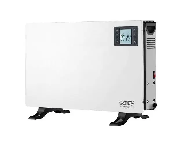 Convector electric Camry CR7739, 2000 W, 3 trepte, Ventilator TURBO, Timer (Alb)