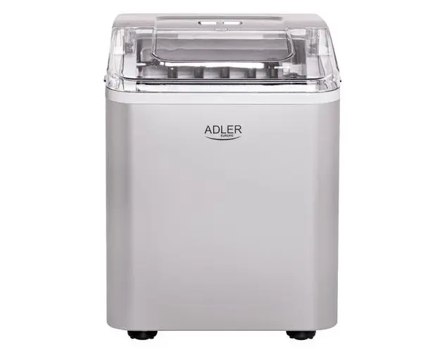 Masina de facut cuburi de gheata Adler, 12 kg/24h, 100 W (Argintiu)