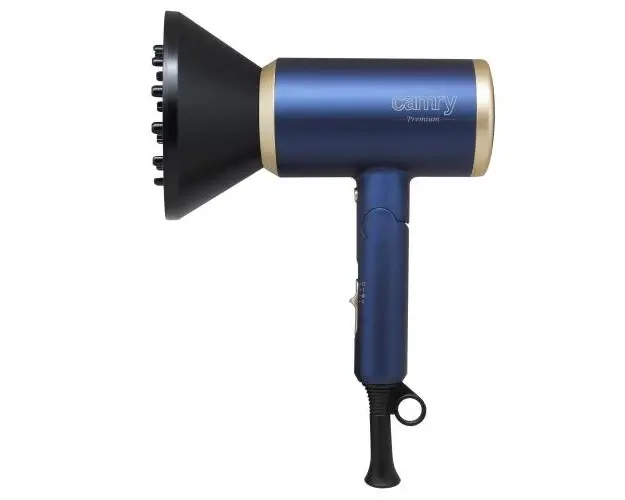 Uscator de par cu ionizare Camry CR2268, 1800W, 2 viteze, 2 trepte de temperatura (Albastru)