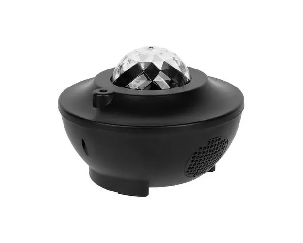 Boxa portabila cu Proiector LED Rebel, cu telecomanda, Bluetooth 5.0, USB, 3W (Negru)