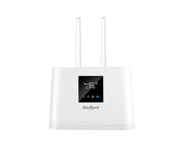 Router Wireless Rebel 4G LTE, 2 antene externe (Alb)