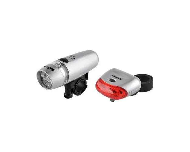 Set 2 lumini pentru bicicleta Rebel, Gri/Negru