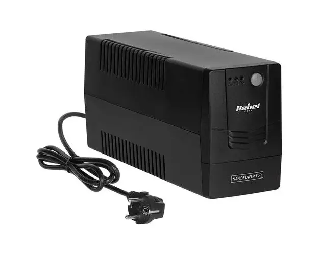 UPS Offline Nanopower 850 (850VA/480W), Negru, Rebel