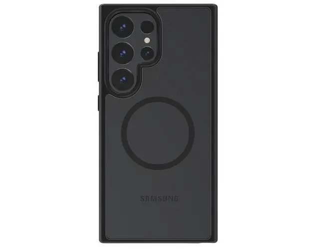 Husa Devia Pino Series Magnetic Shockproof compatibila cu Samsung Galaxy S24 Ultra, Negru