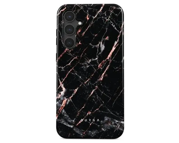 Husa Burga Dual Layer Rose Gold Marble compatibila cu Samsung Galaxy S23 FE