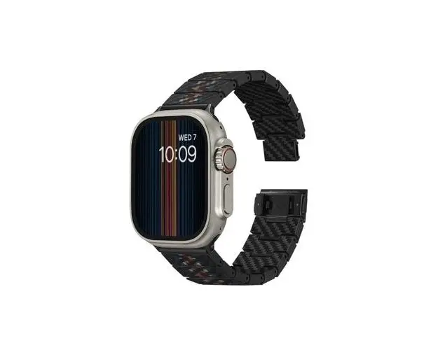 Curea Pitaka din Fibra de Carbon Rhapsody pentru Apple Watch seriile 1 - 9 / SE / Ultra/Ultra 2, 38/40/41/42/44/45/49 mm