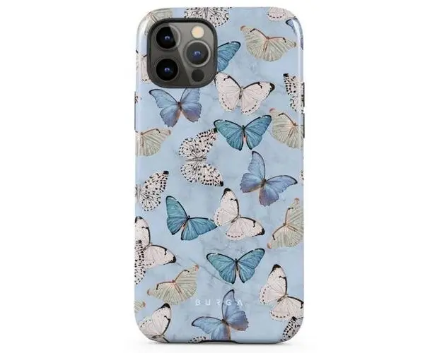 Husa Burga Dual Layer Give Me Butterflies compatibila cu iPhone 12 / 12 Pro