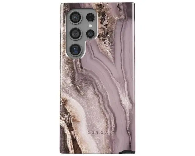 Husa Burga Dual Layer Golden Taupe compatibila cu Samsung Galaxy S24 Ultra