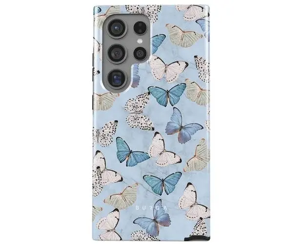 Husa Burga Dual Layer Give Me Butterflies compatibila cu Samsung Galaxy S24 Ultra
