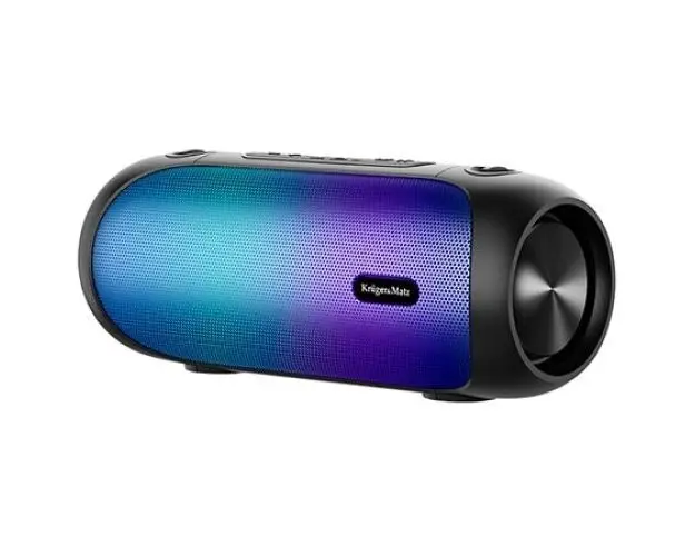 Boxa portabila Kruger&Matz Street XL, Bluetooth , 30W, radio FM, 2 difuzoare, RGB, Waterproof IPX5 (Negru)