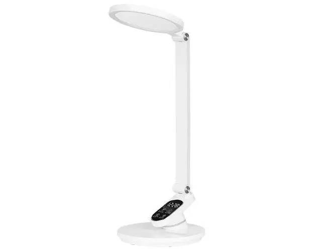 Lampa LED pentru birou Rebel, 7.2W, reglare intensitate si culoare, ceas si timer (Alb)