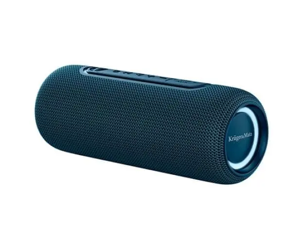 Boxa Portabila Kruger&Matz Street, 20W, 2 difuzoare, iluminata RBG, Waterproof IPX5 (Albastru)