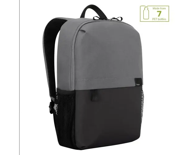 Rucsac laptop Targus 16inch Sagano EcoSmart, capacitate 20 de litri, material RPET 500, dimensiuni: 30 x 14 x 50 cm, Negru