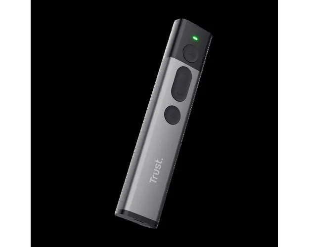 Presenter Wireless Trust Kazun, USB, conexiune wireless 30 metri (Gri)