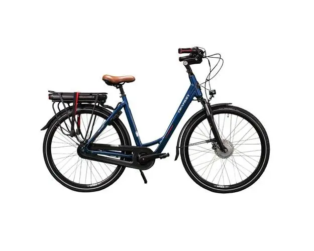 Bicicleta Electrica Devron 28126, roti 28inch, XL, viteza maxima 25 km/h, motor 250 W, acumulator 14.5 Ah, Albastru