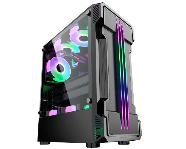 Sistem PC Refurbished GAMING Immortal, 9th-Gen Intel® SIX-CORE™ i5-9400F 4.10GHz Turbo, 16GB DDR4, 256GB SSD + 1TB HDD, GeForce GT710 2GB GDDR3 (Negru)
