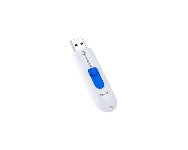 Stick USB, Transcend, 256 GB, Alb