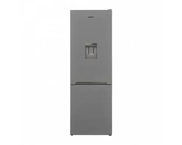 Combina frigorifica Heinner HC-V270SWDE++, 268 l, Clasa E, Iluminare LED, Less Frost, Dozator de apa, H 170 cm (Argintiu)